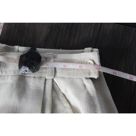 VTG YSL Yves Saint Laurent double pleated high waist straight leg pants size 0 - Picture 7 of 11